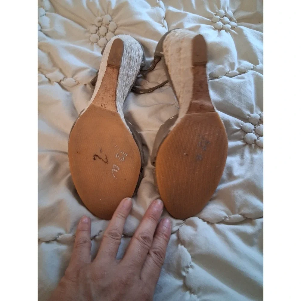Giuseppe Zanotti Koka Jasmin Espadrille Wedge Heels Size 38